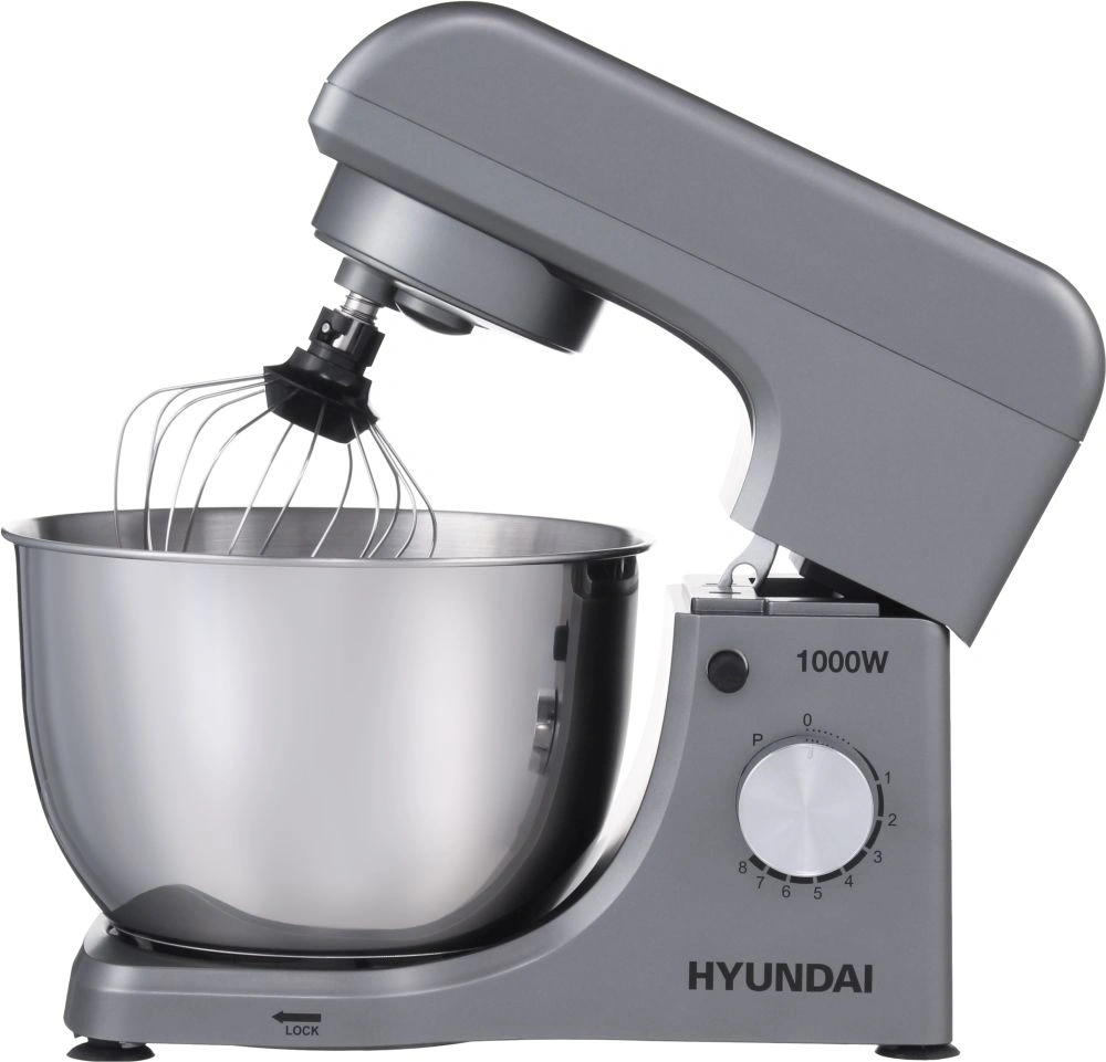 Миксер планетарный Hyundai HYM-S5451 1000 Вт, серый/черный