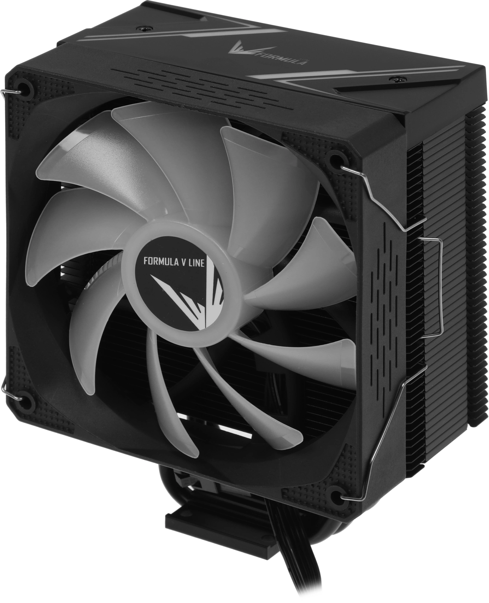 Устройство охлаждения(кулер) Formula Ice Burg Plus ARGB Soc-AM5/AM4/1200/1700/1851 черный 4-pin 17-34dB Al+Cu 200W 737gr Ret (ICE BURG PLUS ARPW 4P BK)