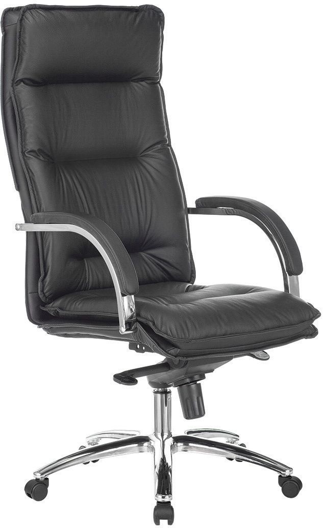 T-9927SL/BLACK Кресло руководителя Бюрократ T-9927SL черный кожа крестов. металл хром