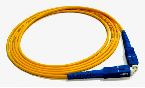 LAN-SC-SC/SU-5.0 Коммутационный шнур оптический Lanmaster Simplex SC/SC (UPC/UPC) OS2 9/125 LSZH 5м цвет: жёлтый