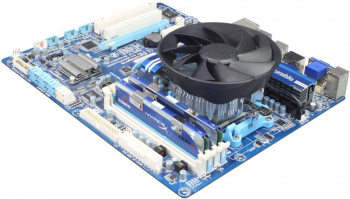 Устройство охлаждения(кулер) Deepcool Gamma Hunter Soc-AM5/AM4/1151/1200 черный 3-pin 21dB Al 95W 252gr Ret (DP-MCAL-HT)