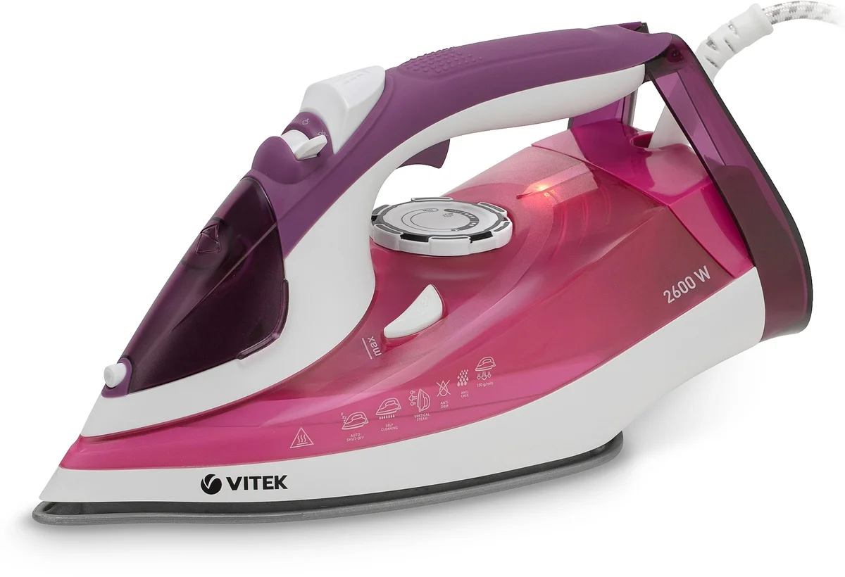 Утюг Vitek VT-8354  2600Вт  фиолетовый/белый