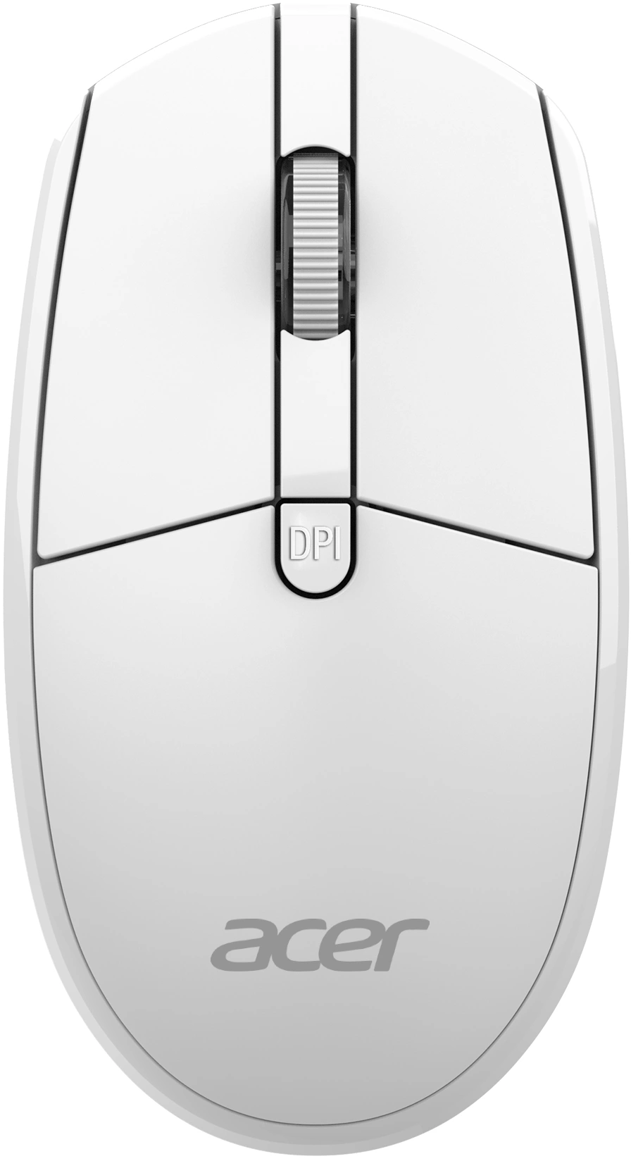 Мышь Acer - OMR408, Беспроводная, 10 метров, USB, Optical, 1600 - 1600 dpi, 2 btns, цвет белый, ZL.MCEEE.02Y