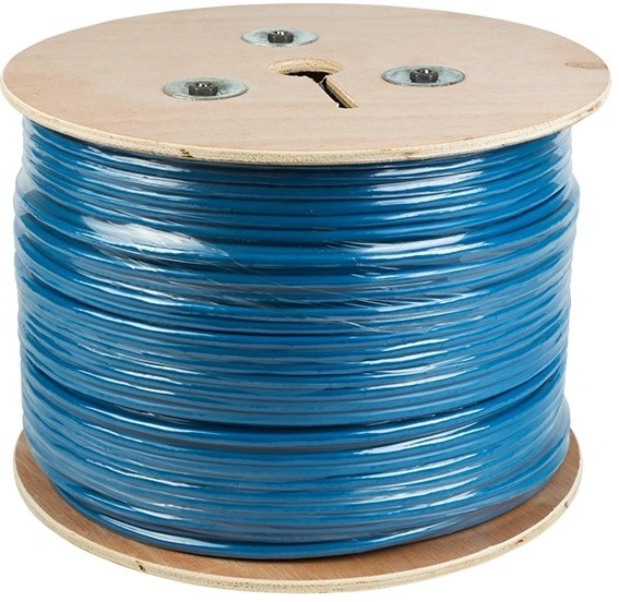 Rexant (01-0147) Кабель витая пара F/UTP, CAT 6, PVC, 4PR, 23AWG, INDOOR, SOLID, синий, 305 м