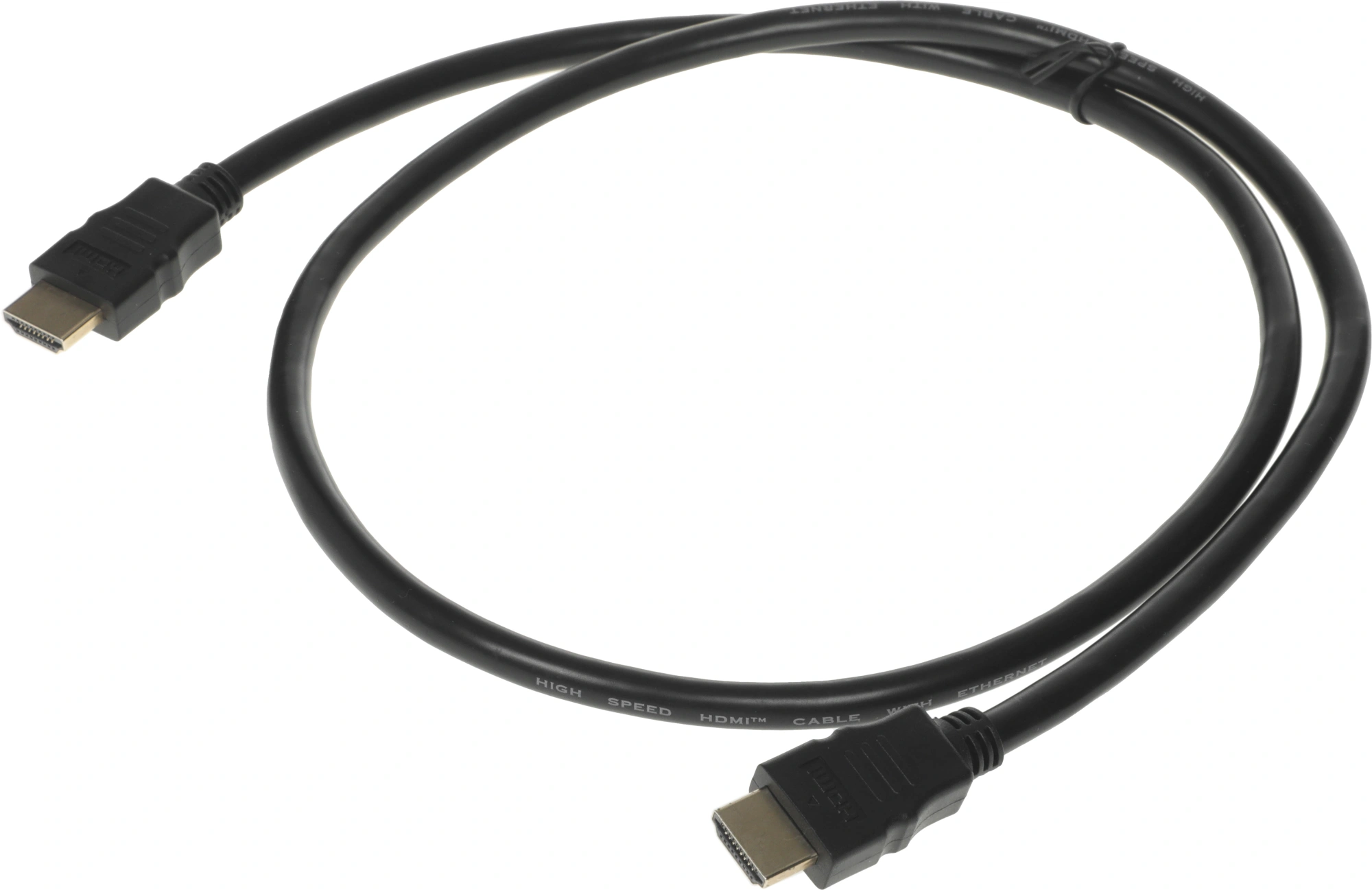 Кабель аудио-видео Buro HDMI 2.0 HDMI (m)/HDMI (m) 1м. Позолоченные контакты черный (BHP HDMI 2.0-1)  (1147065)
