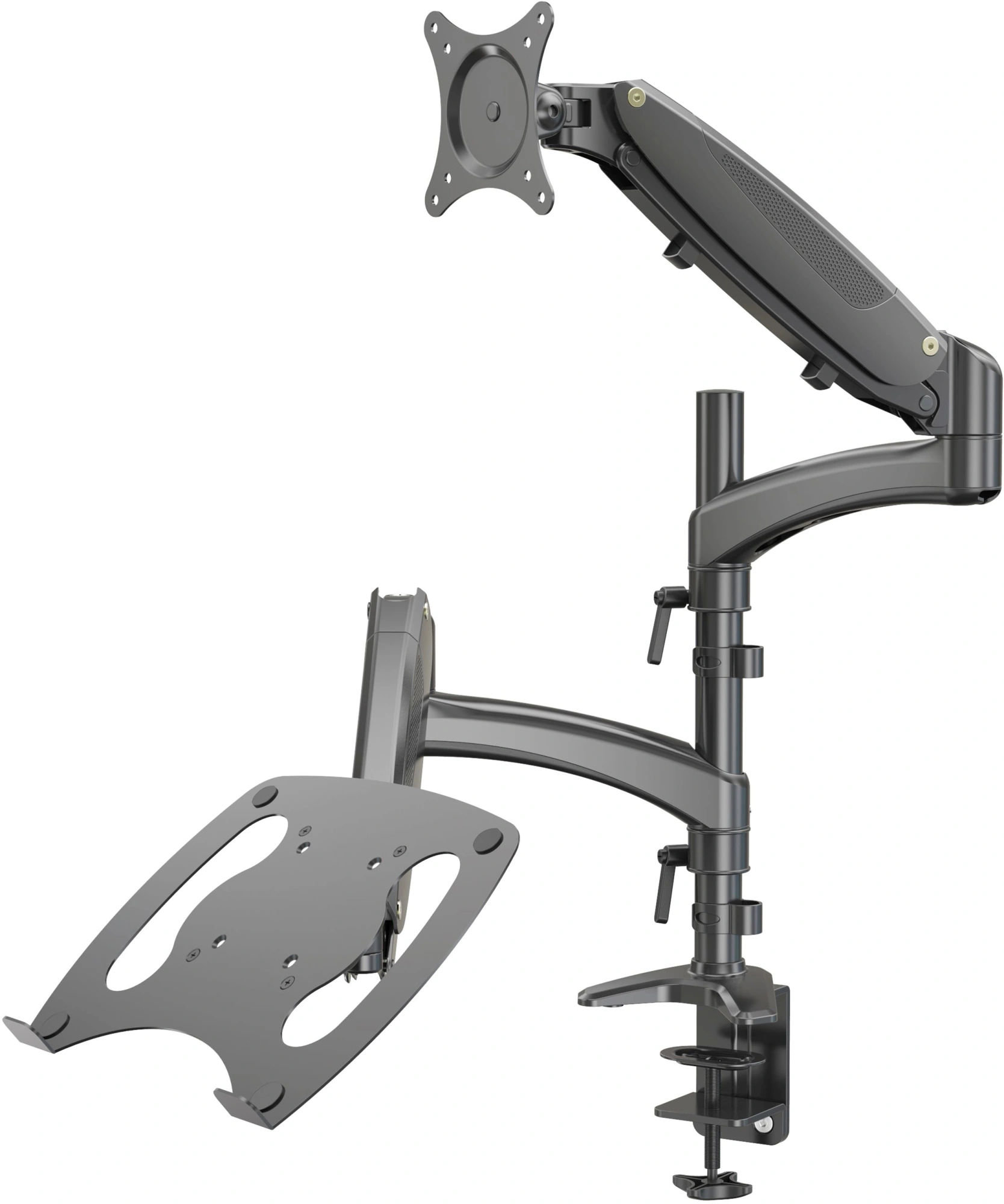Кронштейн для монитора/ноутбука Cactus CS-VM-LH08-BK черный 13"-32" макс.16кг настольный поворот и наклон