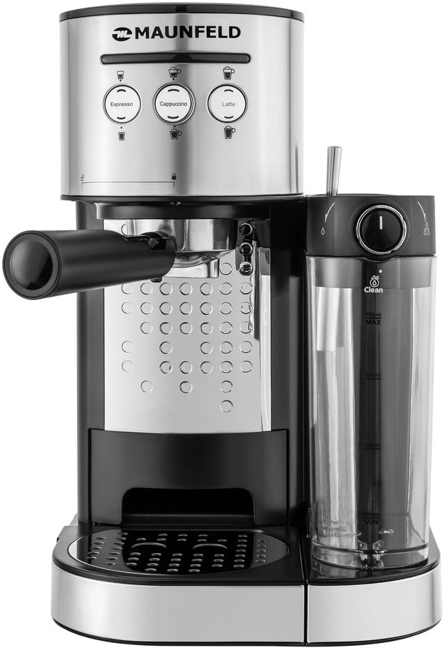 Кофеварка рожковая Maunfeld MF-720S PRO 1470Вт нержавеющая сталь