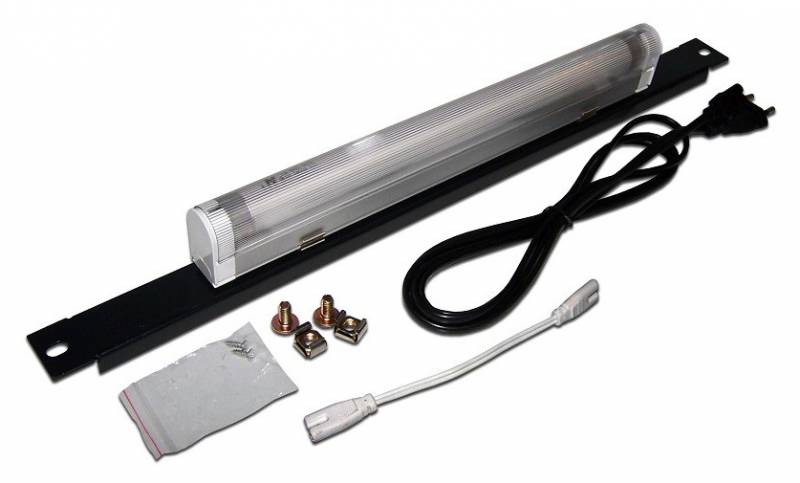 Лампа подсветки TWT (TWT-CBW-LAMP) в настенный шкаф 19". 8W. белый свет. шнур 2 м