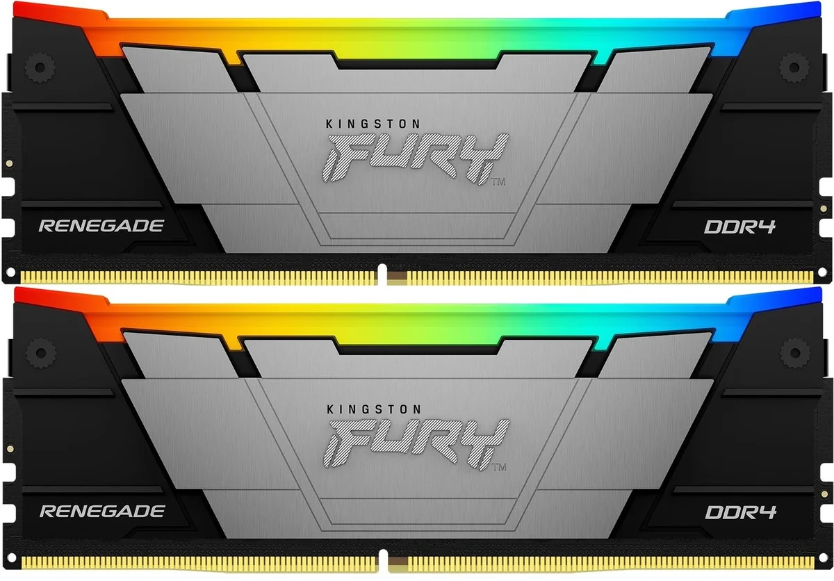 Память DDR4 2x16GB 3600MHz Kingston KF436C16RB12AK2/32 Fury Renegade RGB RTL Gaming PC4-28800 CL16 DIMM 288-pin 1.35В dual rank с радиатором Ret