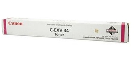 3784B002 - Тонер-картридж, Canon, C-EXV 34 Magenta, 3784B002, для imageRUNNER ADVANCE C2020i/C2020L/C2025i/C2030i/C2030L, 19 000 стр. (А4)