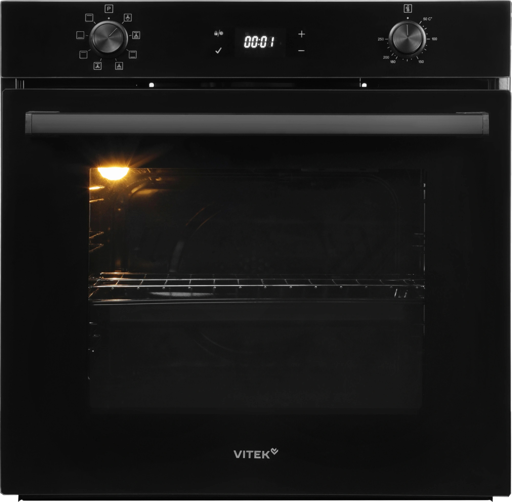 Духовой шкаф Электрический Vitek VEO 6480 BG стекло черное