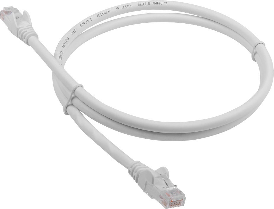 Патч-корд Lanmaster LAN-PC45/U6-5.0-WH UTP RJ-45 вил.-вилка RJ-45 кат.6 5м белый LSZH (уп.:1шт)