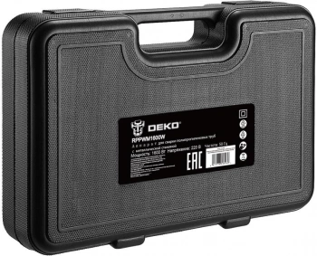 Сварочный аппарат для пластиковых труб Deko RPPWM1600W 1.6кВт Тмакс.:300 парн.насад. 3насад. (кейс в компл.) (083-3008)