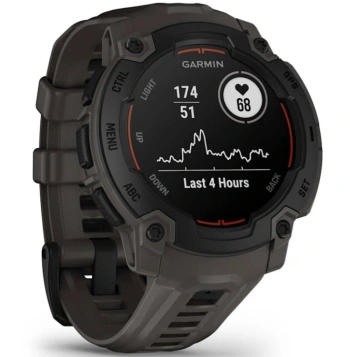 Смарт-часы Garmin Instinct E 45мм 1.4" AMOLED корп.черный рем.черный разм.брасл.:132-213мм (010-02933-00)