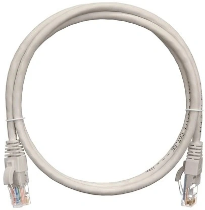 Патч-корд 2.0м , UTP/U NIKOMAX NMC-PC4UD55B-020-C-GY, 4 пары, Кат.5е, 2хRJ45/8P8C, T568B, Molded, LSZH, серый