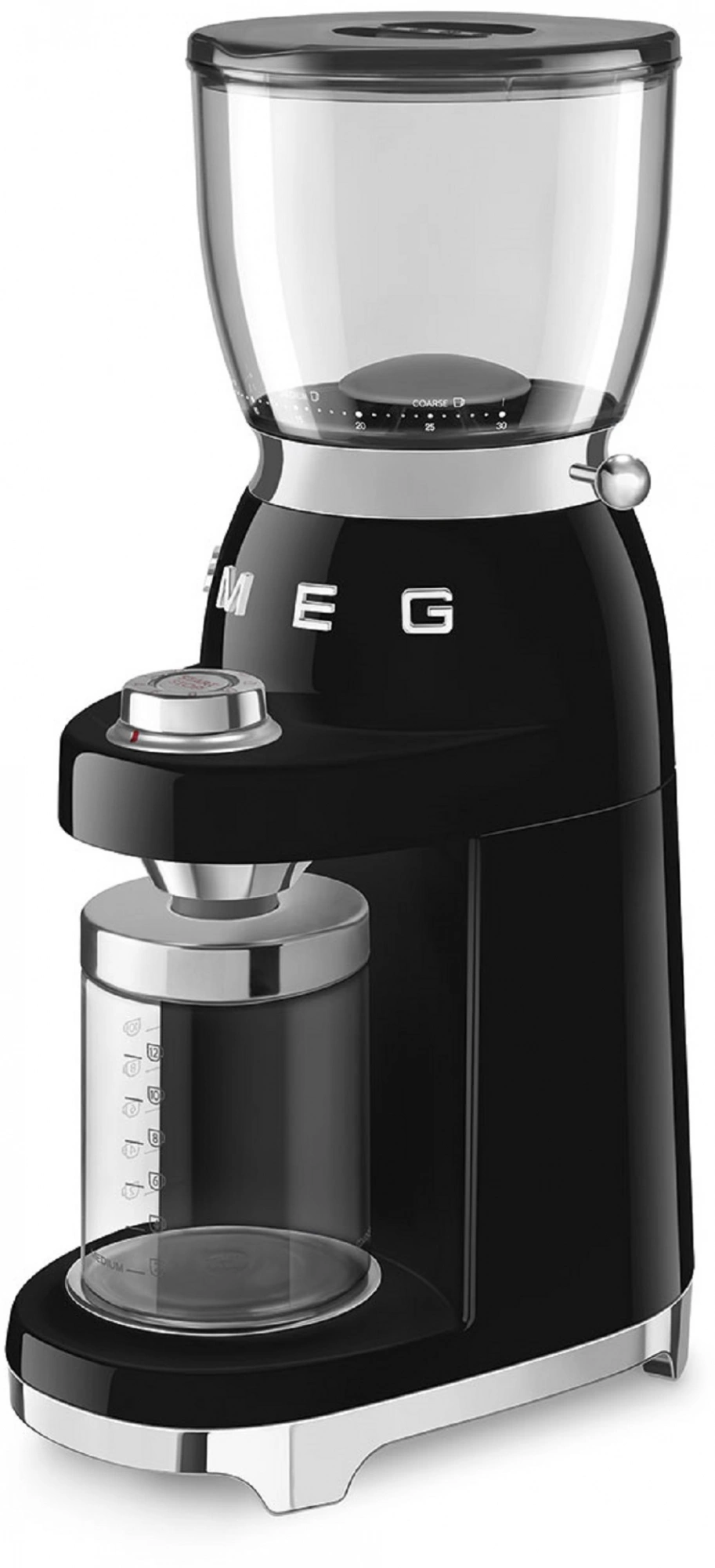 Кофемолка Smeg CGF11BLEU 150Вт ручная сист.помол.:жернова вместим.:350гр черный/серебристый