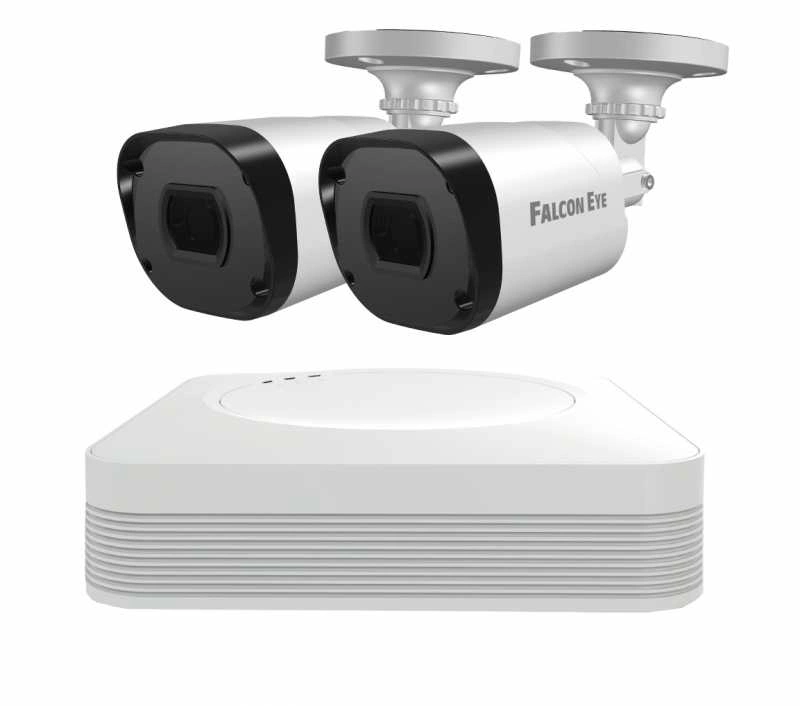Falcon Eye FE-104MHD KIT Light SMART Комплект видеонаблюдения 4-х канальный гибридный {(AHD,TVI,CVI,IP,CVBS) регистратор; Видеовыходы: VGA;HDMI; Видеовходы: 4xBNC}