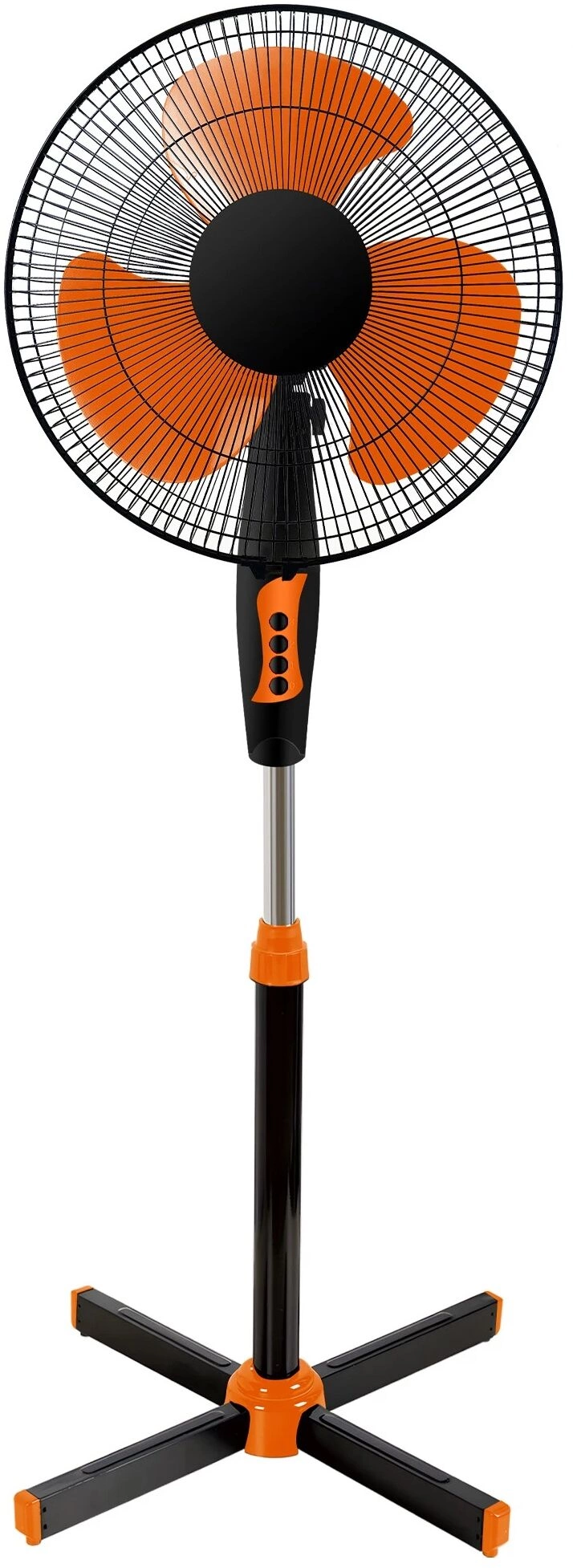 Вентилятор OASIS VF-40PSB чёрный/оранжевый, напольный, 40 Вт, 3 скорости, 36 см