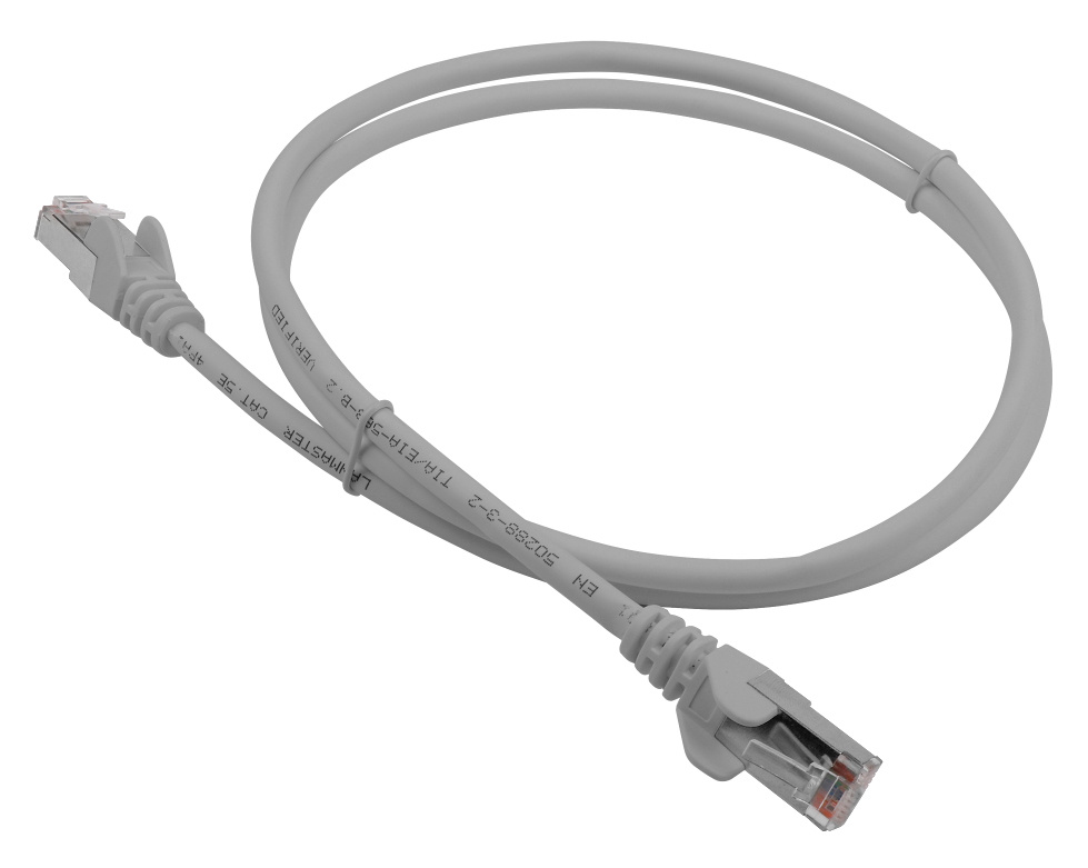 Патч-корд Lanmaster LAN-PC45/S5E-3.0-GY FTP RJ-45 вил.-вилка RJ-45 кат.5E 3м серый LSZH