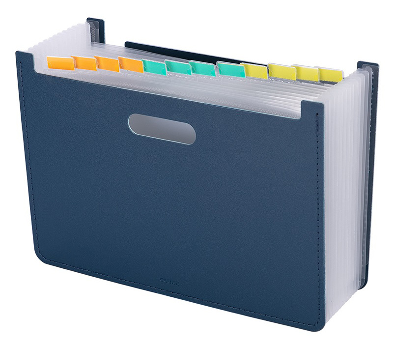 Лоток вертикальный Deli 63951DK-BLUE для бумаг A4 темно-синий, полипропилен