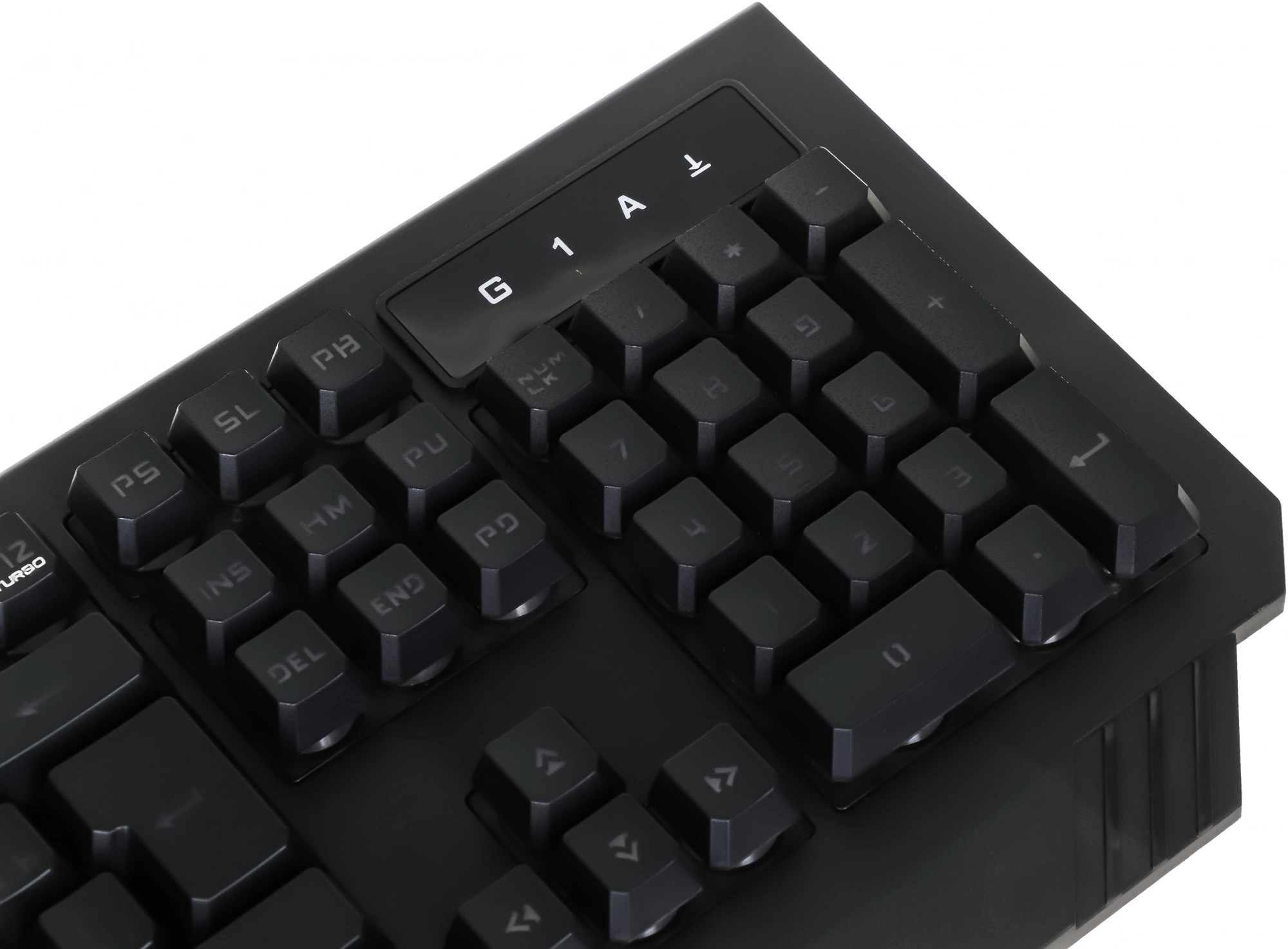 Клавиатура A4Tech B120N черный USB Multimedia for gamer LED (подставка для запястий) кабель 1.8м