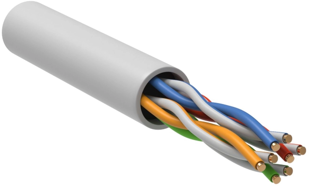 Кабель информационный ITK LC1-C5E04-128-T-P-R кат.5E U/UTP 4 пары нг(А)-LSLTx 305м белый