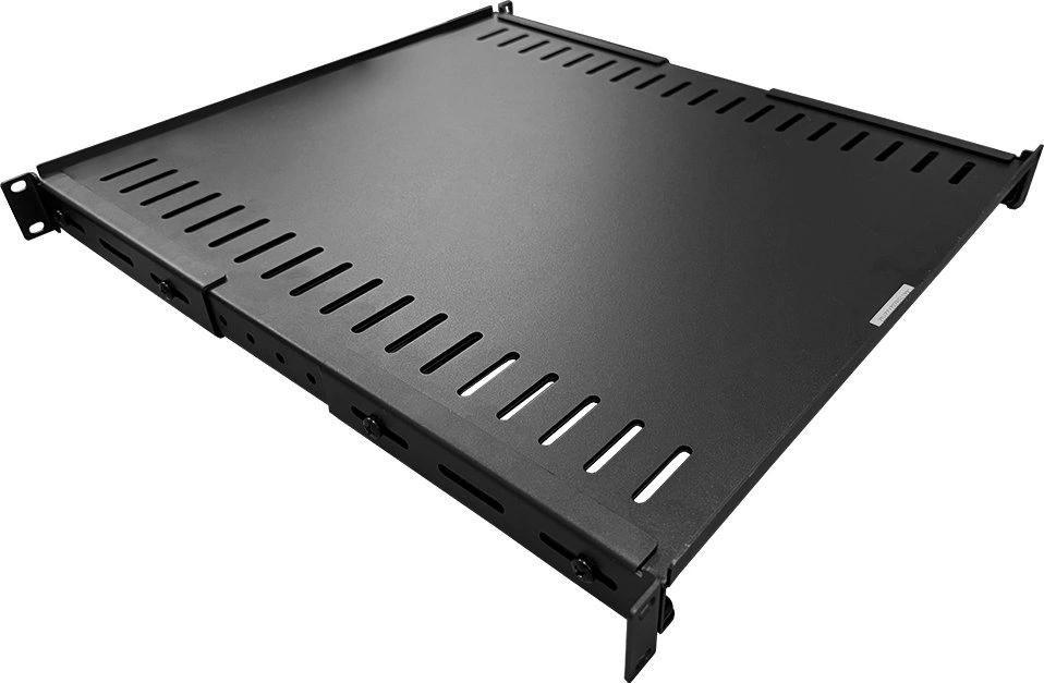 Полка LANMASTER - RACK2 560-1020 мм, Фиксированная, Металлическая, глубина-1020 мм, для нестандартного оборудования, max-45 кг, цвет чёрный, TWT-RACK2-S4-ADJ/45