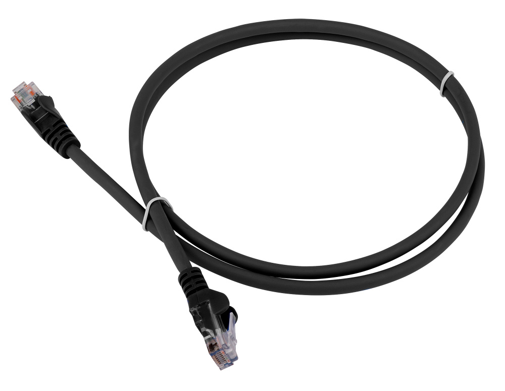 LAN-PC45/U5E-3.0-BK Шнур коммутационный Lanmaster кат. 5е неэкр. UTP RJ45/RJ45 d 051 3м LSZH AWG24 чёрный
