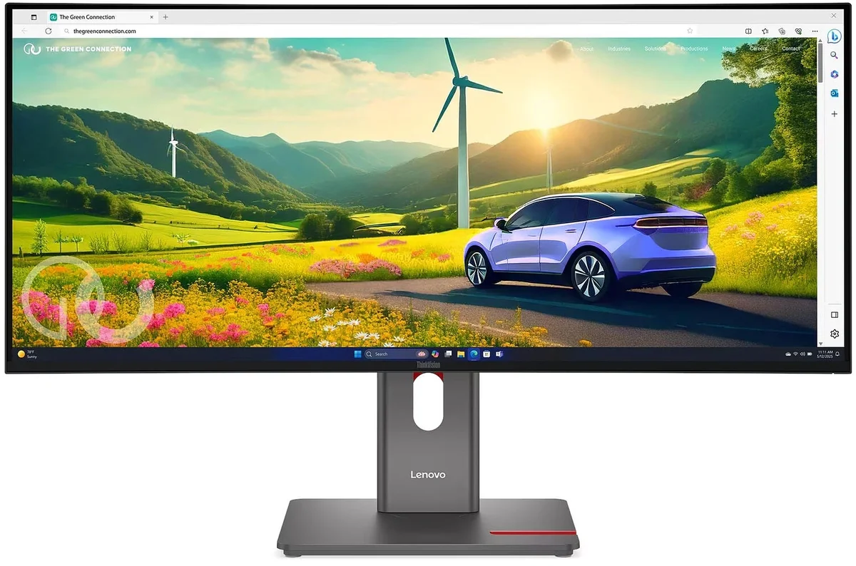 Монитор Lenovo 34" ThinkVision P34WD-40 черный IPS LED 4ms 21:9 HDMI M/M HAS Piv 2000:1 350cd 178гр/178гр 3440x1440 120Hz DP WQ USB 10кг