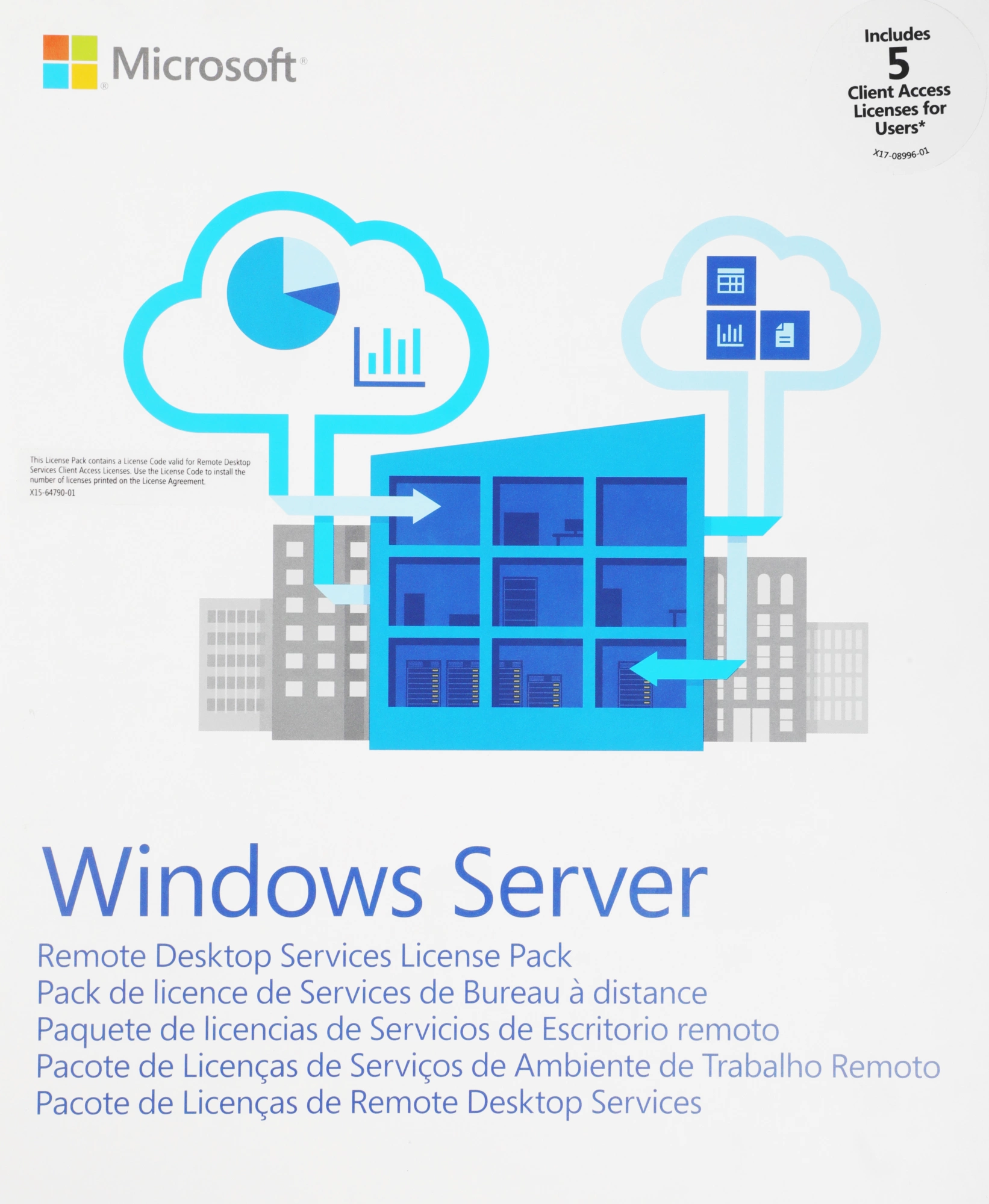 Операционная система Microsoft Windows Rmt Dsktp Svcs CAL 2019 MLP 5 User CAL 64 bit Eng BOX (6VC-03805)