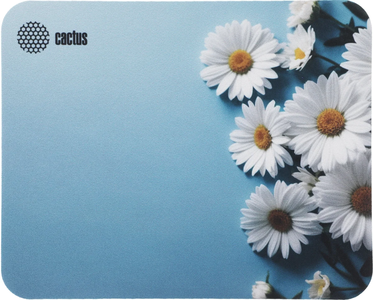 Коврик для мыши Cactus Daisies рисунок 250x200x3мм (CS-MPC-D07S)
