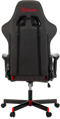 Кресло игровое A4Tech Bloody GC-870 черный/красный ромбик экокожа с подголов. крестов. металл