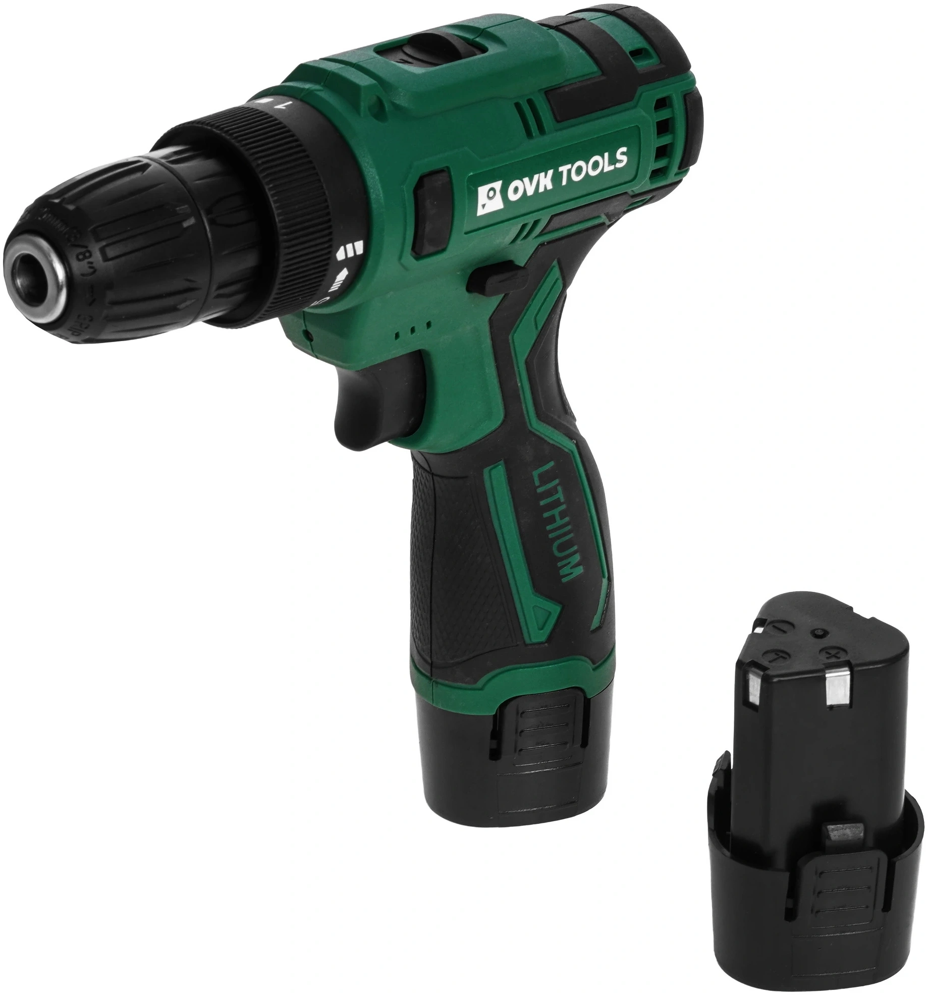 Дрель-шуруповерт Ovk Tools OTCS3AA-12V-1.5A 12Вт аккум. патрон:быстрозажимной (кейс в комплекте)