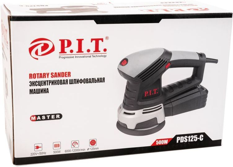 Эксцентриковая шлифмашина P.I.T. PDS125-C 500Вт D125мм (100800201010)