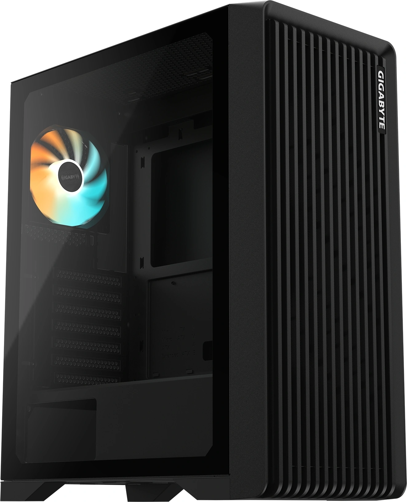 28300-C103B-1CRR  Корпус Gigabyte C103G черный без БП ATX 7x120mm 5x140mm 2xUSB2.0  1xUSB3.0  audio  bott PSU