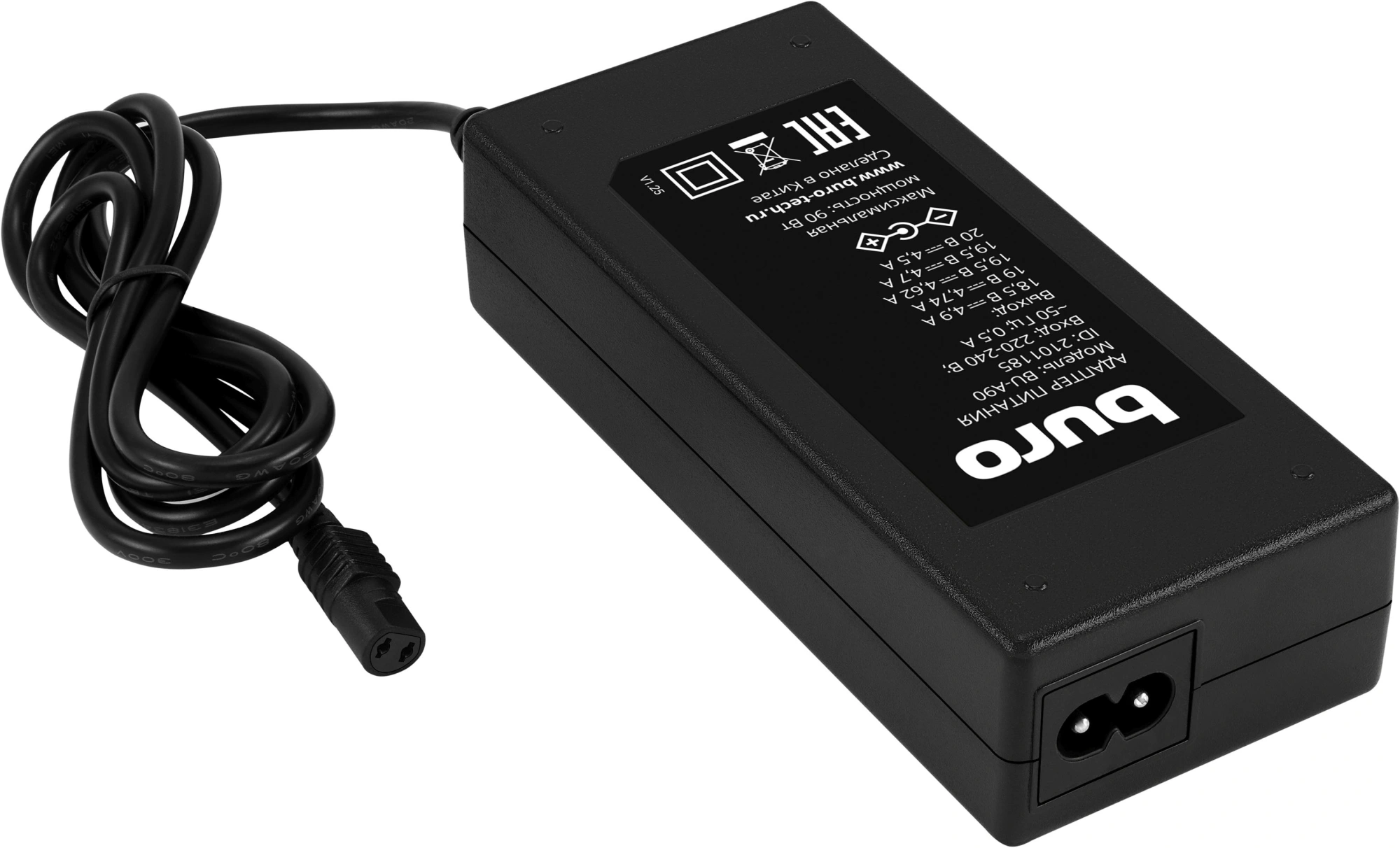 <121432> Блок питания для ноутбука Buro BU-A90 автоматический 90W 18.5V-20V 12-коннект. 4.7A от бытовой электросети [BU-A90]