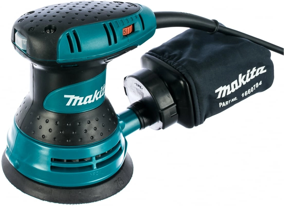 Makita <BO5031>Эксцентриковая шлифмашина (300W, 4000-12000 об/мин, D125  мм, регулятор, пылесборник)
