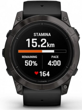 Смарт-часы Garmin Epix Pro gen.2 51мм 1.4" AMOLED корп.серый рем.черный (010-02804-21)