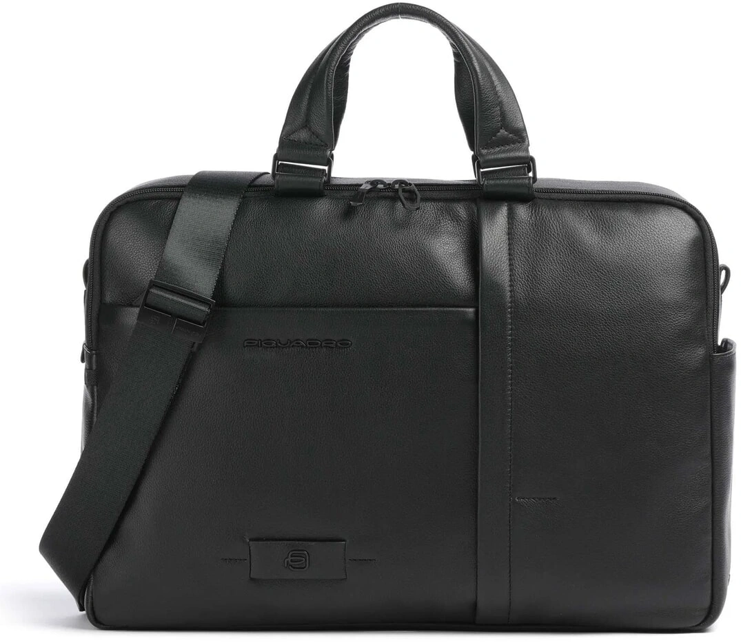 Деловая сумка мужская Piquadro Russel CA6026W137/N с отделением для ноутбука 15.6" черная натур.кожа