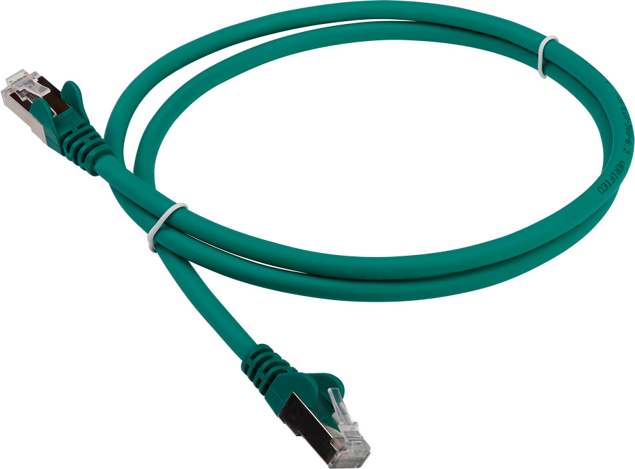 Патч-корд Lanmaster LAN-PC45/S6-2.0-GN FTP RJ-45 вил.-вилка RJ-45 кат.6 2м зеленый LSZH (уп.:1шт)