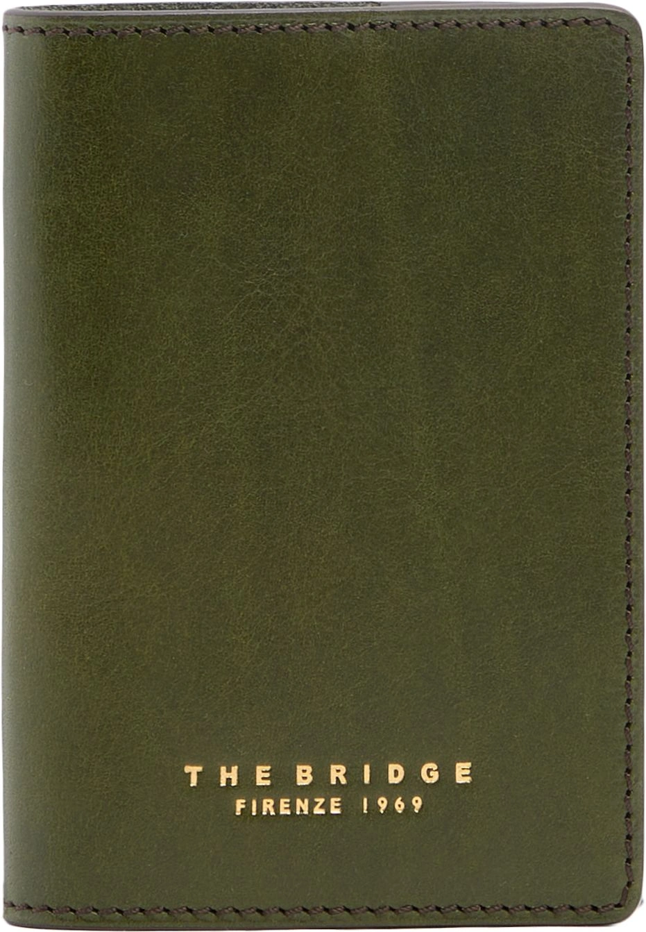Обложка для паспорта The Bridge 09811501/00C темно-зеленый натур.кожа