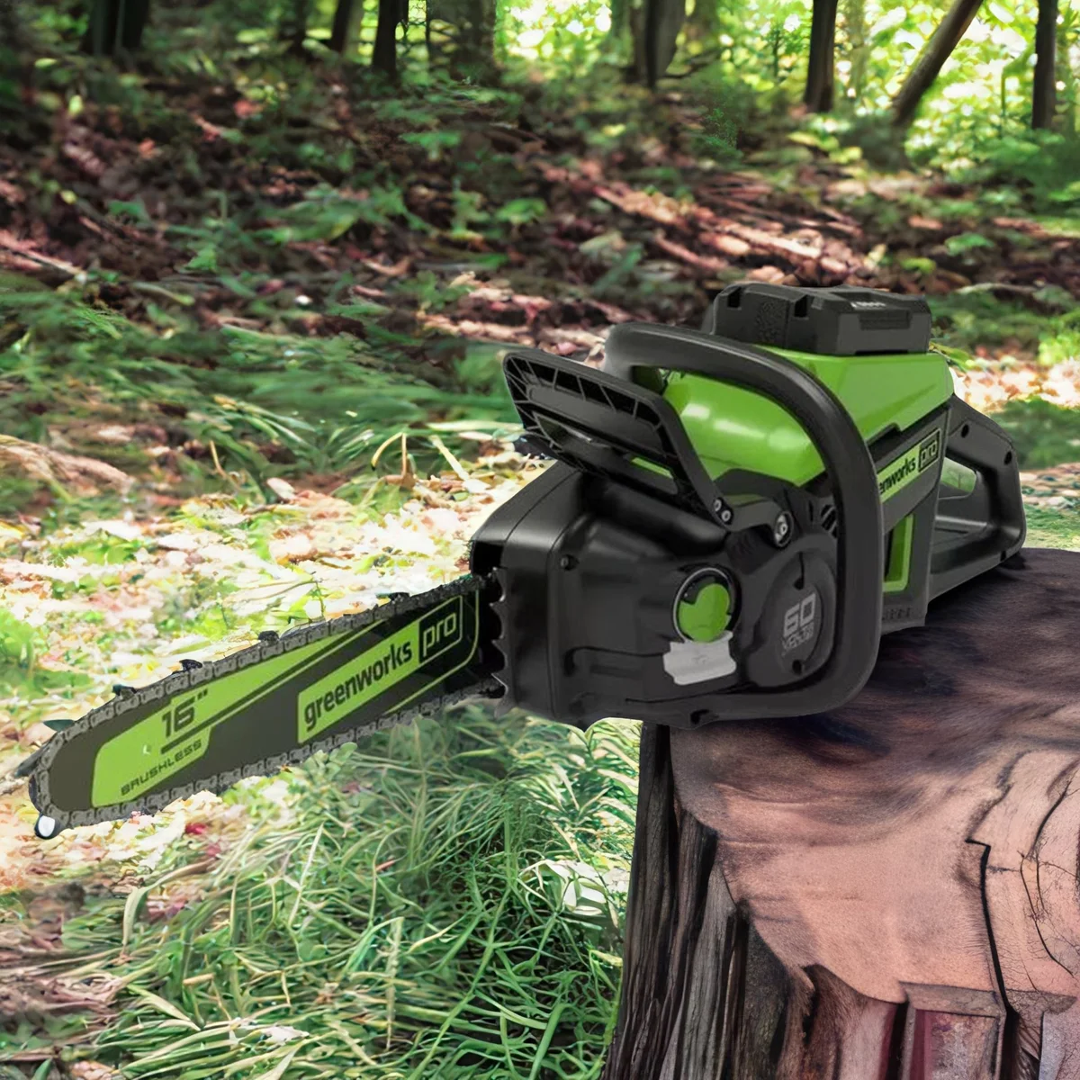 Цепная пила Greenworks GD60CS25 аккум. 2500Вт дл.шины:16" (40cm) (2008907)