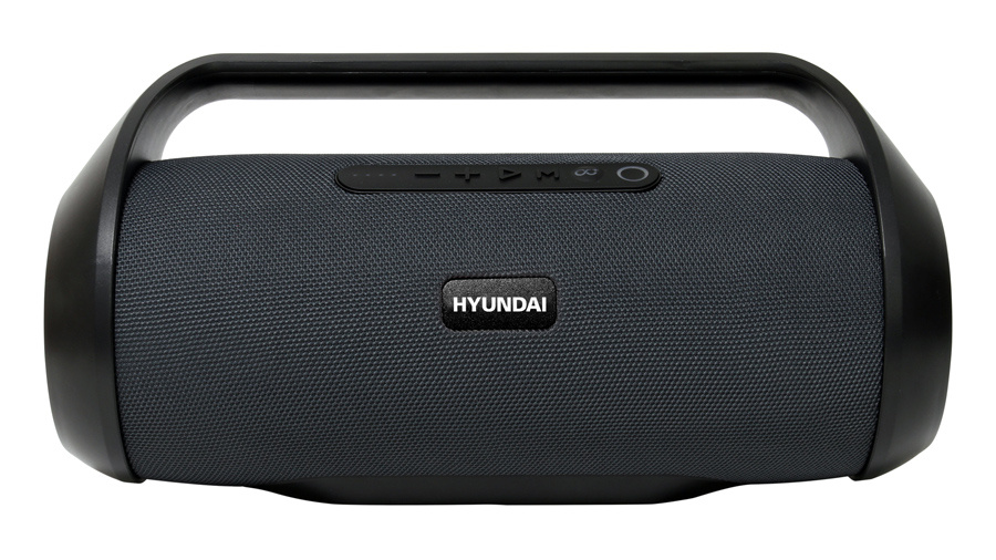Колонка портативная Hyundai H-PAC420 серый/черный 50W 2.0 BT/3.5Jack/USB 10м 3600mAh