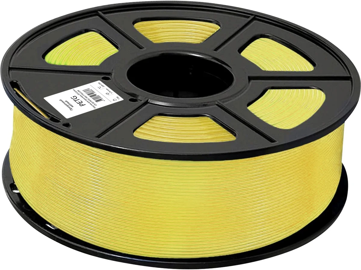 Пластик для принтера 3D Cactus CS-3D-PETG-1KG-T-YELLOW PETG  d1.75мм  1кг  L316м 1цв.