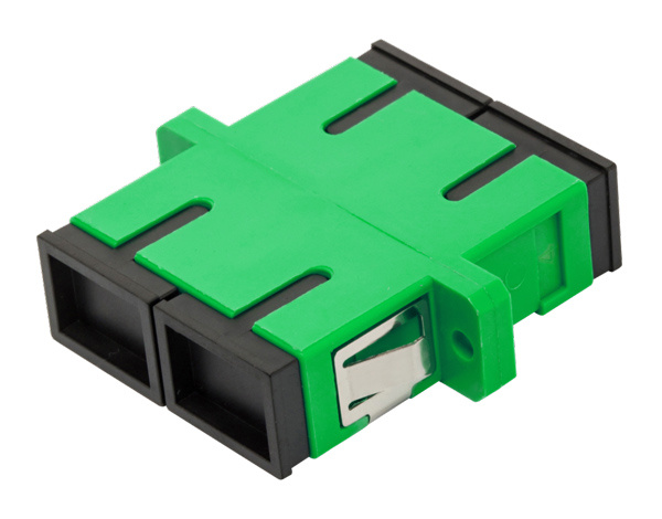LAN-2SC-AM-SM Проходной адаптер оптический Lanmaster SC (SM) Duplex синий чёрный колпачок