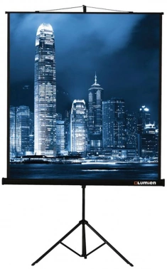 Экран на треноге Lumien 116" 183x244см Master View LMV-100108 4:3 напольный рулонный черный