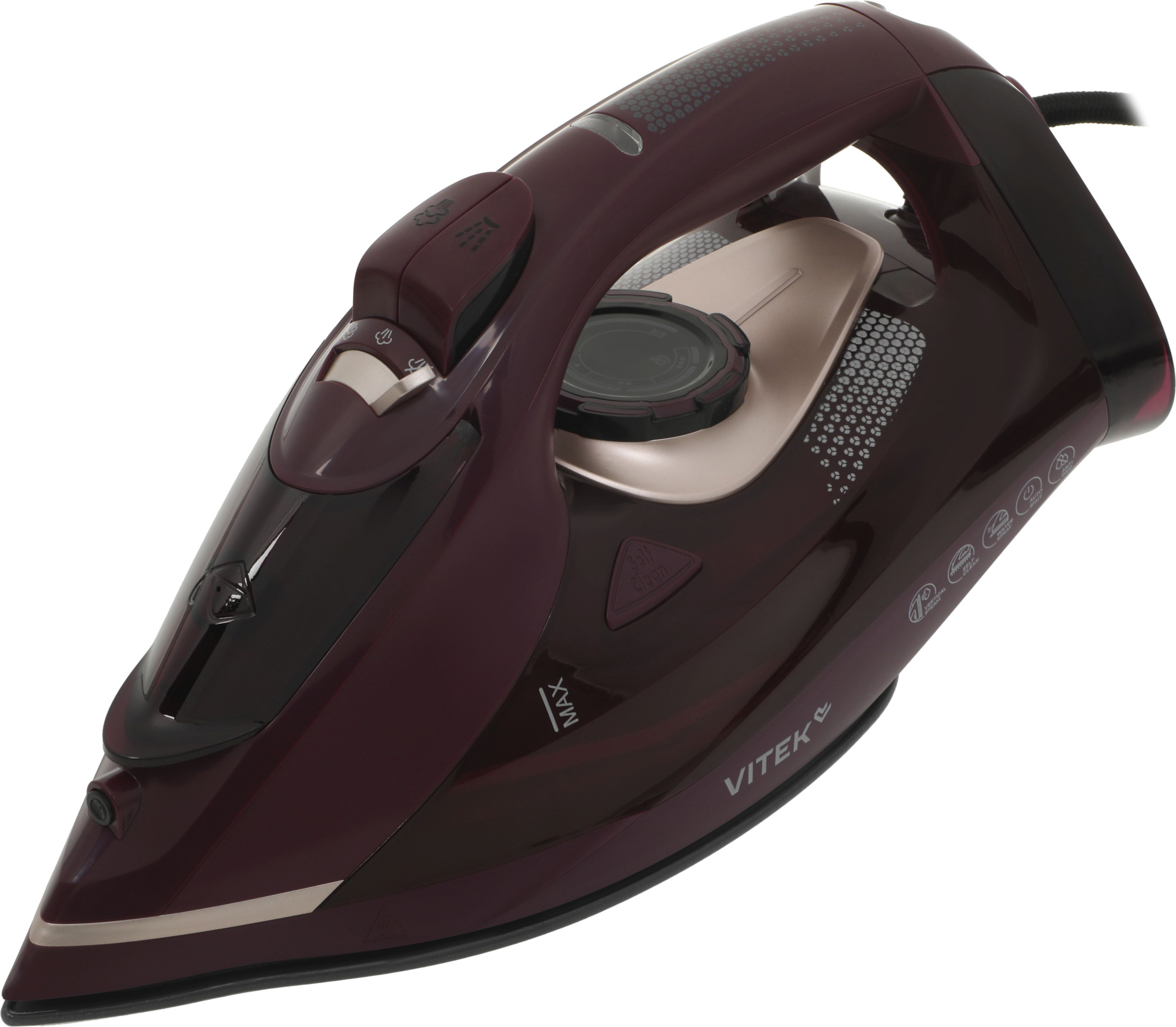 Утюг Vitek VT-IRN1204 3400Вт бордовый