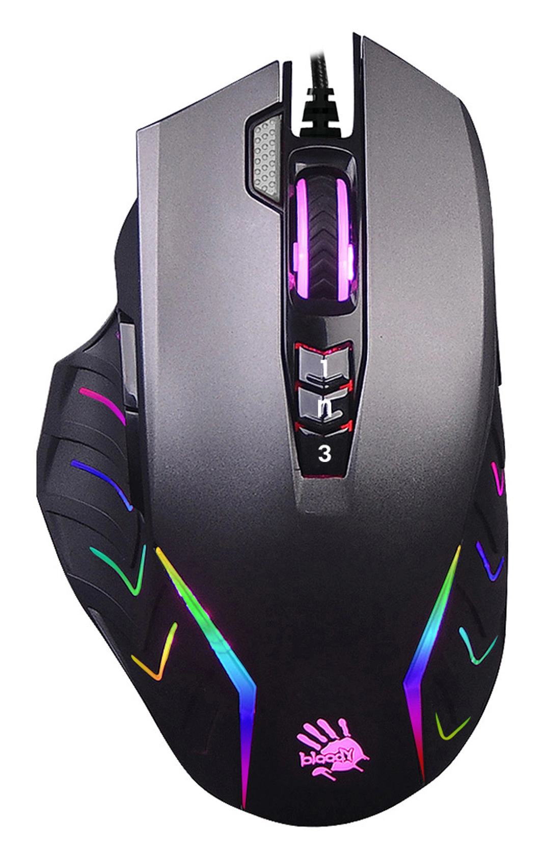 A-4Tech Мышь Bloody J95s серый оптическая (8000dpi) USB (9but) {1206907}