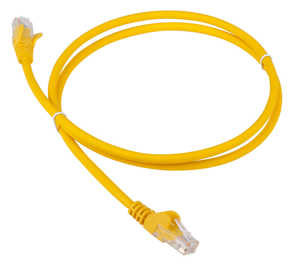 Патч-корд Lanmaster LAN-PC45/U5E-5.0-YL UTP вилка RJ-45-вилка RJ-45 кат.5е 5м желтый LSZH (уп.:1шт)