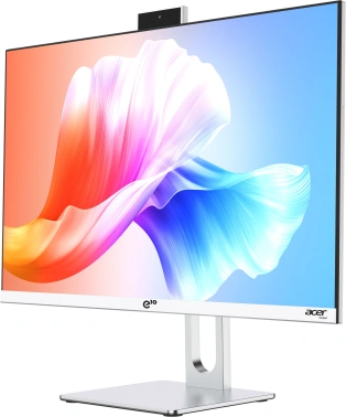 Моноблок Acer Gadget E10 ERAIO 23.8" Full HD Ryzen 7 6800H (3.2) 16Gb SSD512Gb 680M Windows 11 Pro GbitEth WiFi BT 120W клавиатура мышь Cam белый/серебристый 1920x1080